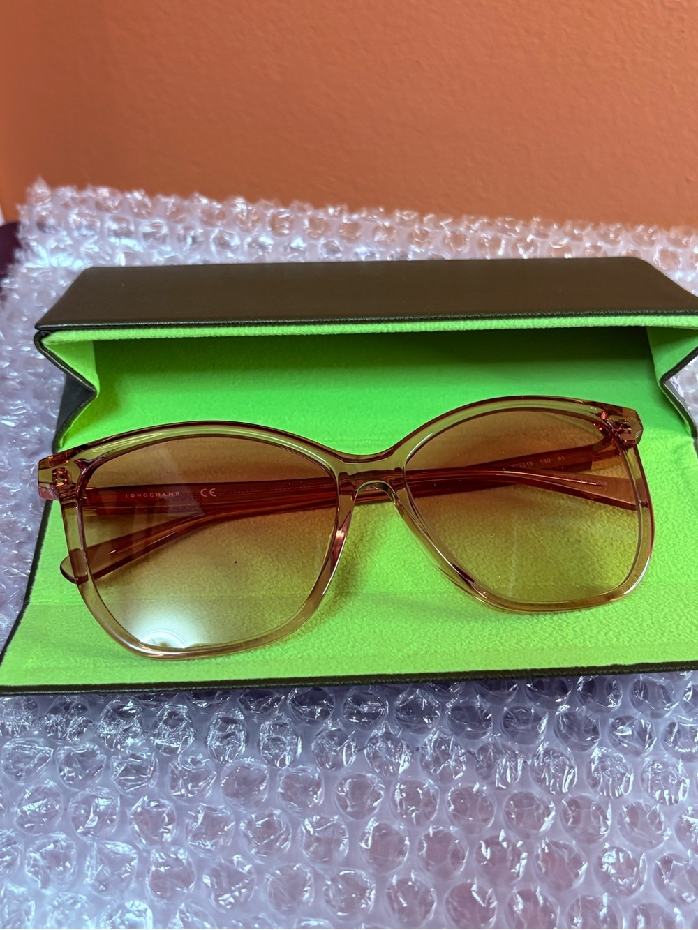 Longchamp Rose-Tinted Square Sunglasses - Picture 6 of 6